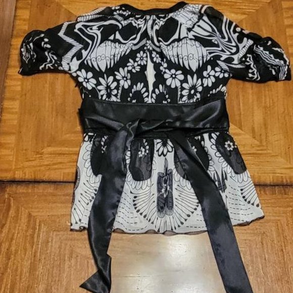 Rampage Chiffon and Satin Blouse - Picture 6 of 10